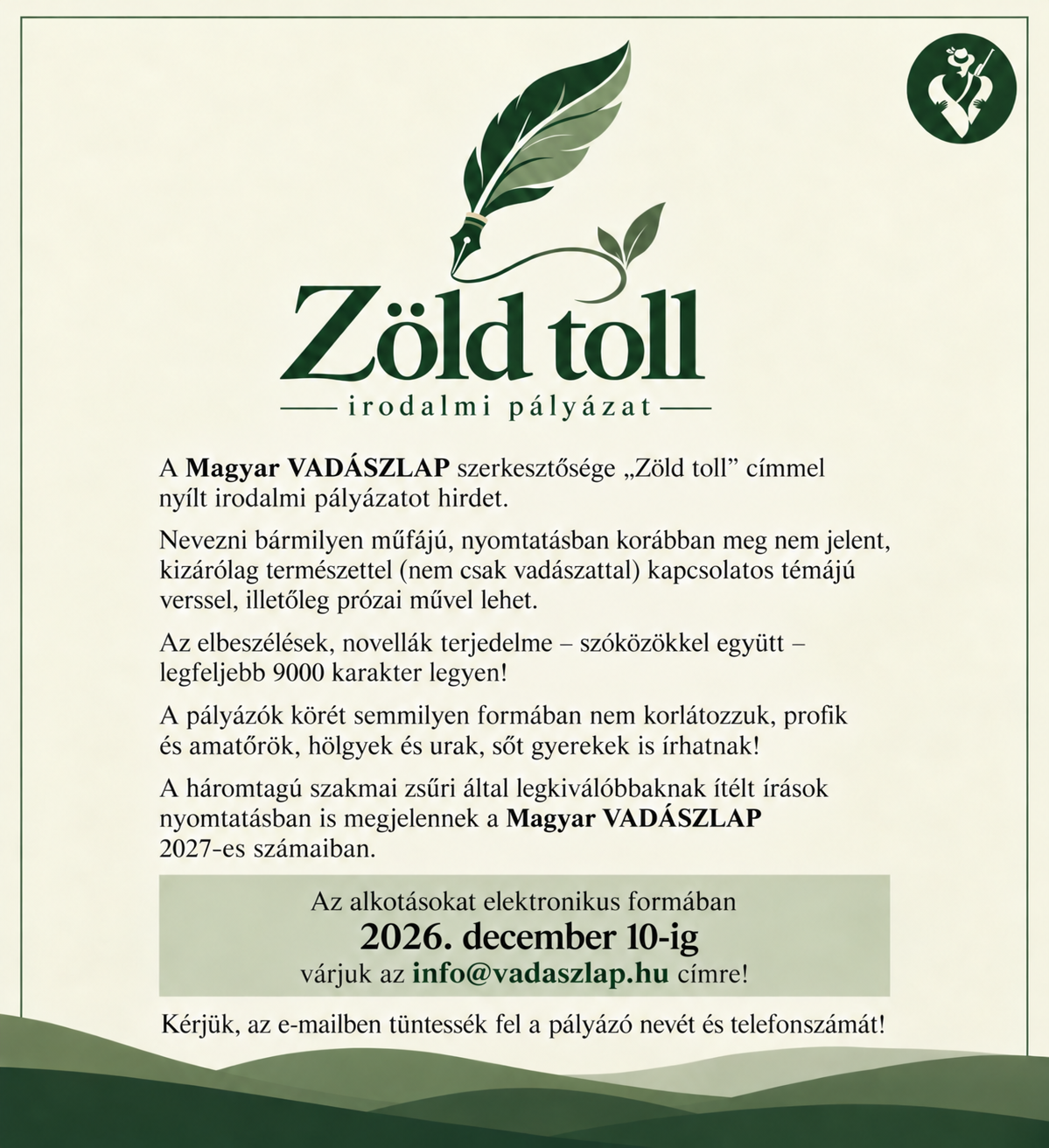 Zöld toll pályázat